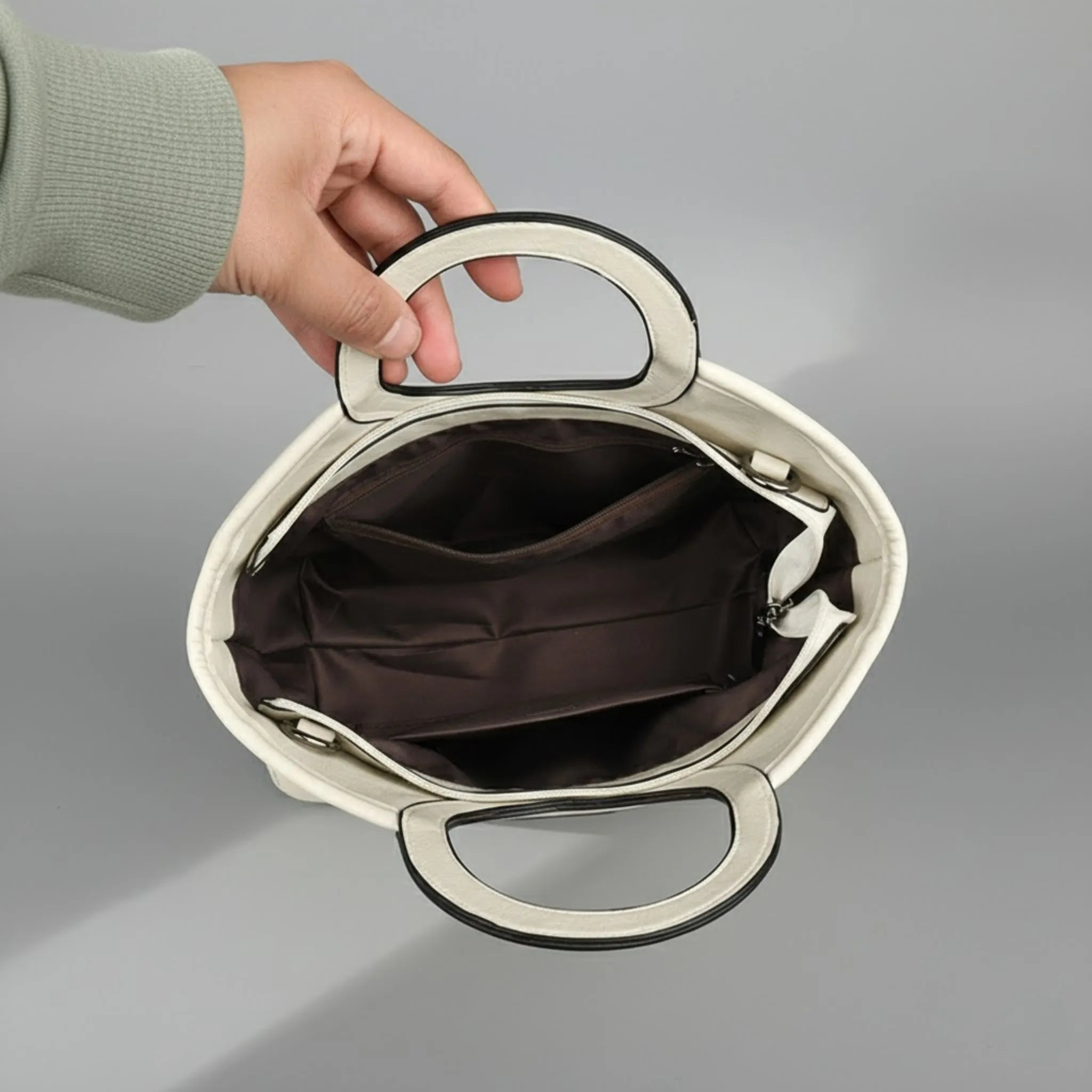 Bolsa Alora Tote Classic Transversal Couro Legítimo