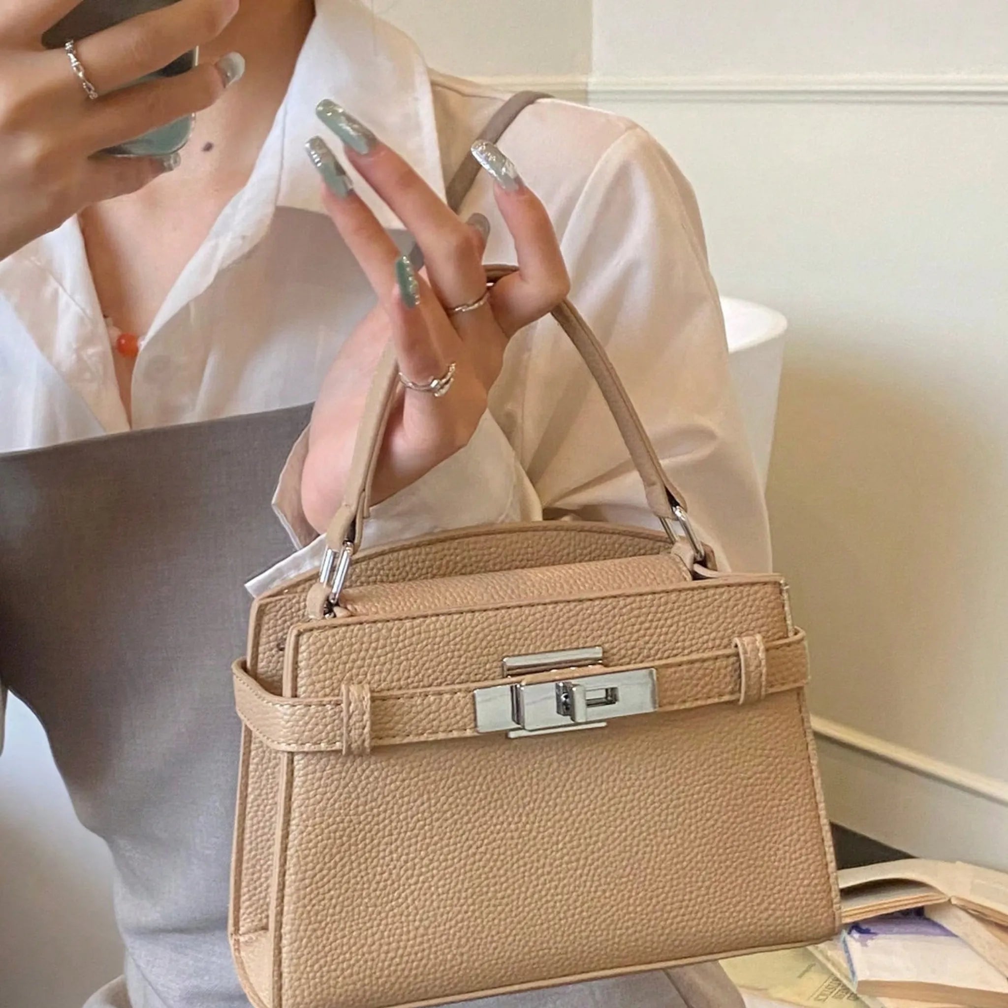 Bolsa Hoffman Classic Transversal Couro Legítimo