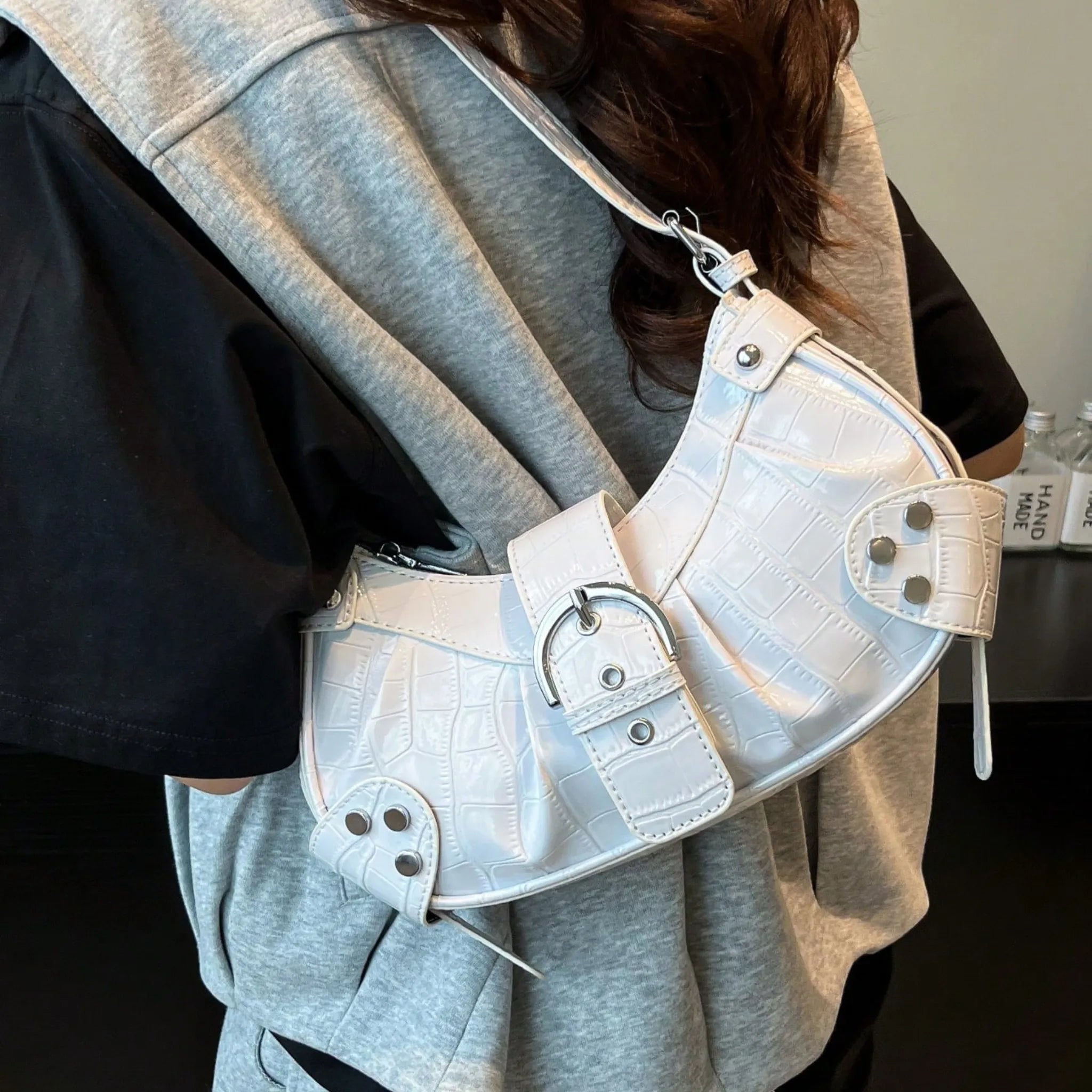 Bolsa Aurea Classic Ombro Couro Legítimo