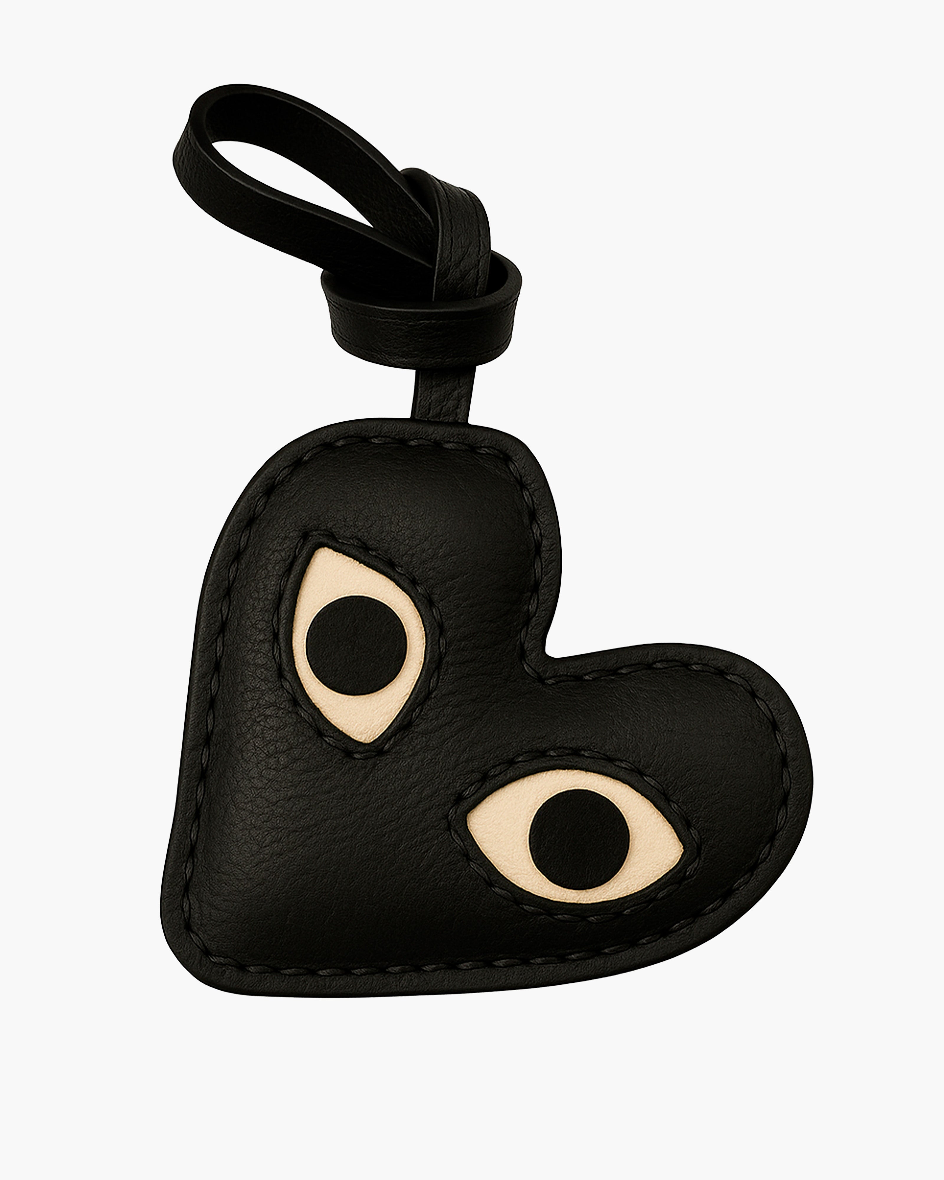 Bag Charm Coração com Olhos