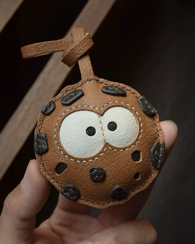 Bag Charm Biscoito de Couro