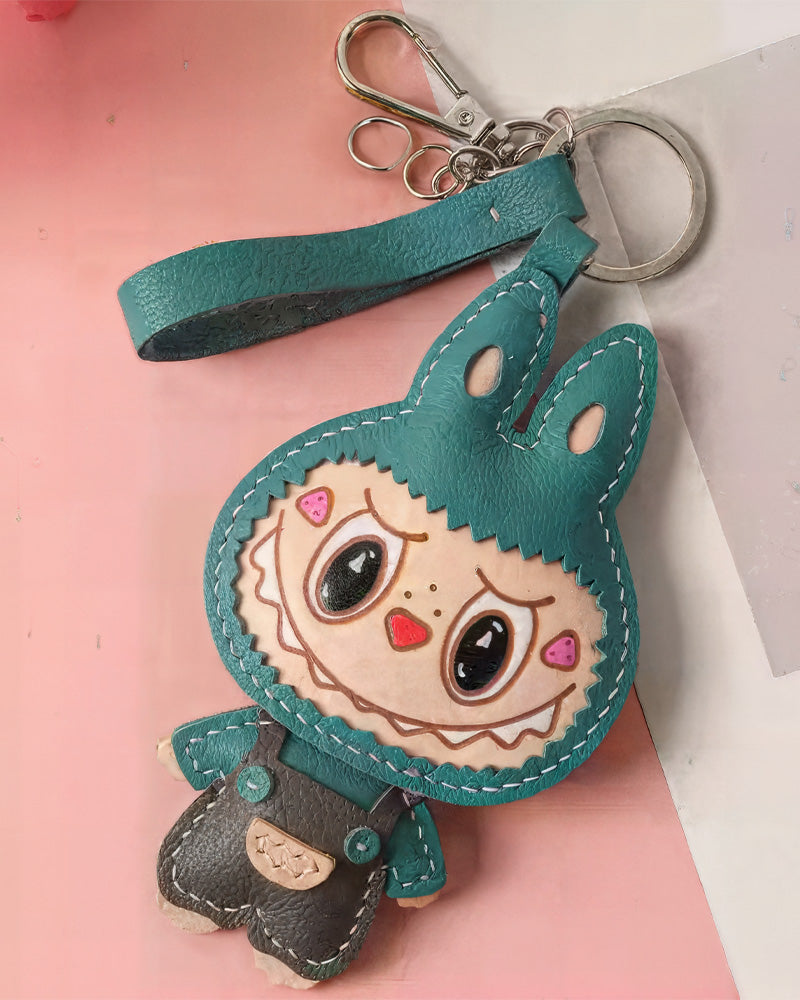 Bag Charm Labubu de Couro