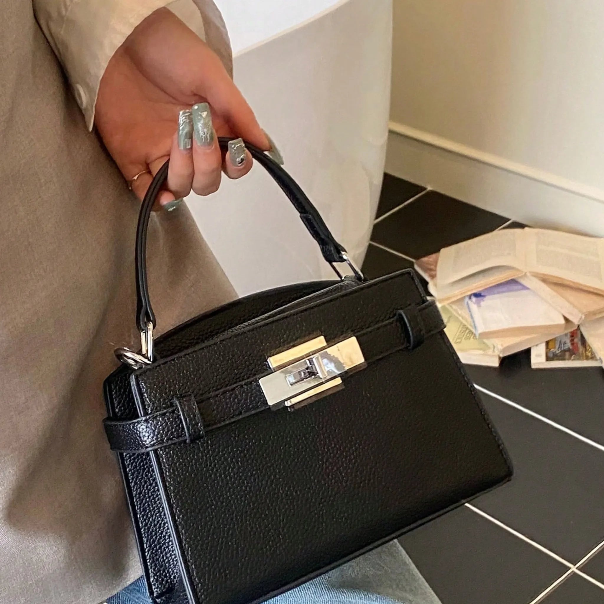 Bolsa Hoffman Classic Transversal Couro Legítimo